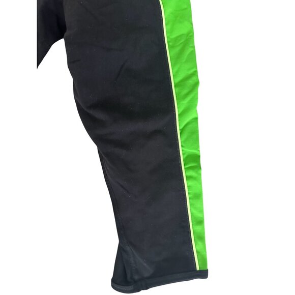 LULULEMON Black Green Crop Leggings Tights Sz 2 - Picture 6 of 7